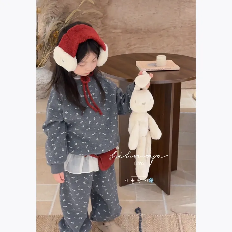 【梦境花园】11Hihoniya~2025冬季宝宝碎花可爱俏皮保暖加绒套装
