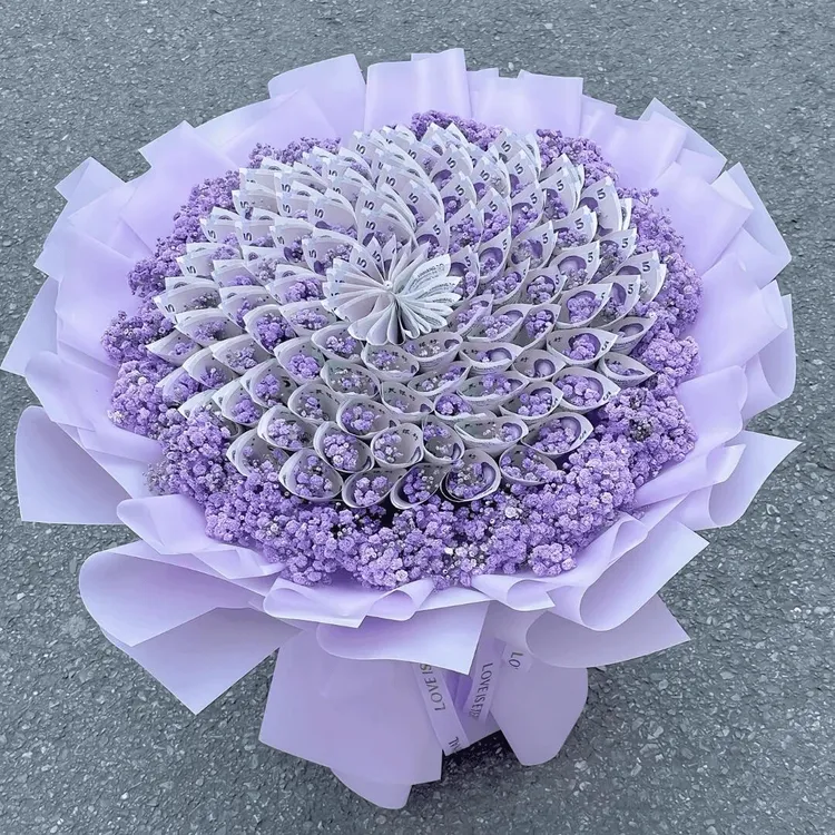 创意生日有钱花花束鲜花订购小时达的同城配送花上门定制花店团购