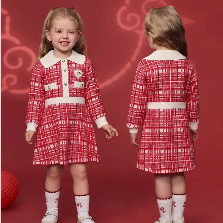 【节日】PawinPaw童装26年新款女童女宝宝针织连衣裙PCOKG6C51E