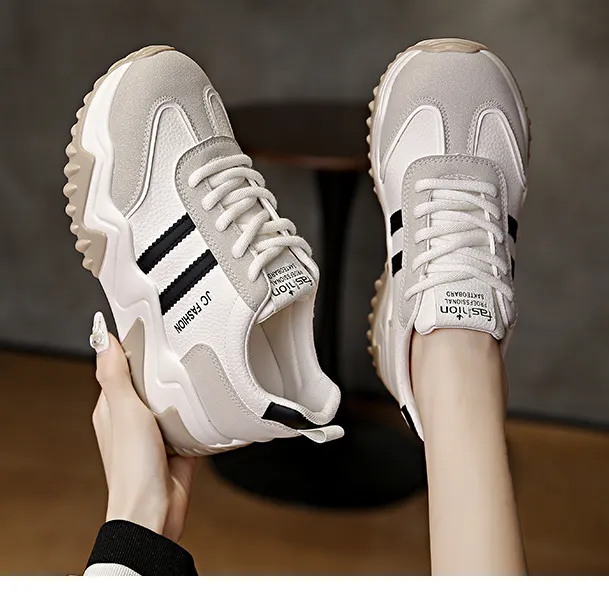 内增高7CM新款老爹鞋2026秋季小个子阿甘鞋小众设计休闲运动厚底