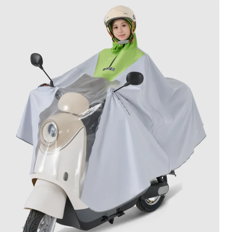 雨衣电瓶车加大加厚电瓶摩托单人雨衣电动车防暴雨加大加厚
