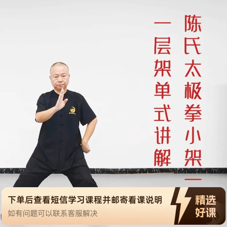 陈氏太极拳小架一层架单式讲解（留意短信解锁课程）