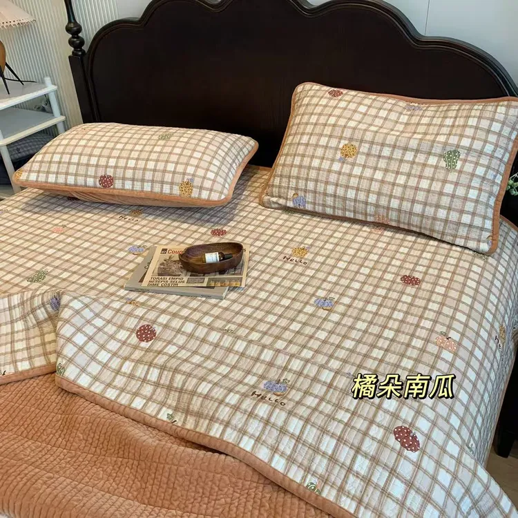 本世家纺 【大尺寸】全棉棉绒床盖宝宝绒保暖双面卡通夹棉可机洗