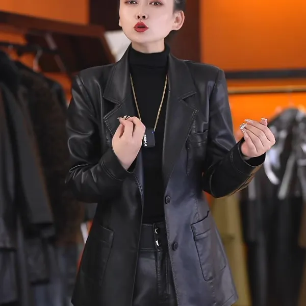 【王美丽专属】2025年新款收腰显瘦百搭新款皮衣02