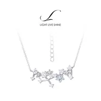 铜合金项链 LLS【小苍兰】小苍兰花簇项链灵动高级感锁骨链