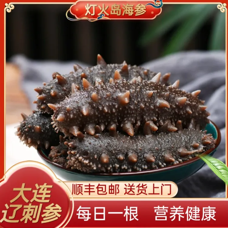 鲜蒸无冰大连即食海参滋补辽参口感Q弹健康营养滋补速食新鲜海参