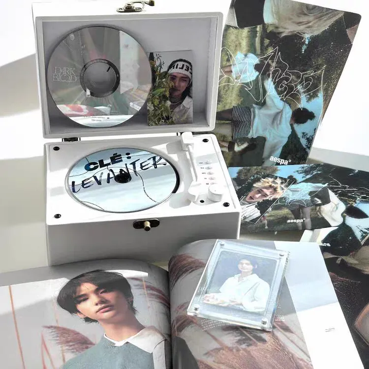 寻音时光cd机音乐播放器复古碟蓝牙音箱音响礼物光盘CD机