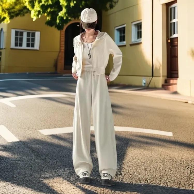 秋季新款2025女士运动套装宽松显瘦休闲两件套时尚卫衣卫裤