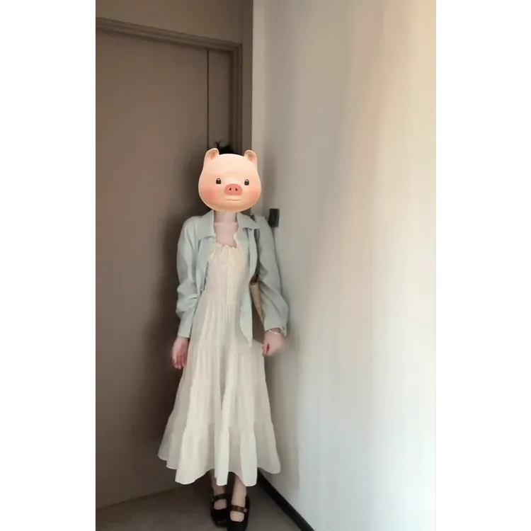 2025春季新款时尚气质高级感纯色防晒衬衫上衣搭法式吊带连衣裙女