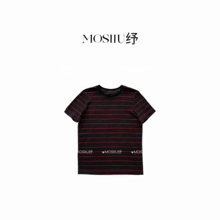 MOSIIU纾【怦然心动】圆领短袖夏季新款百搭松弛T恤26169