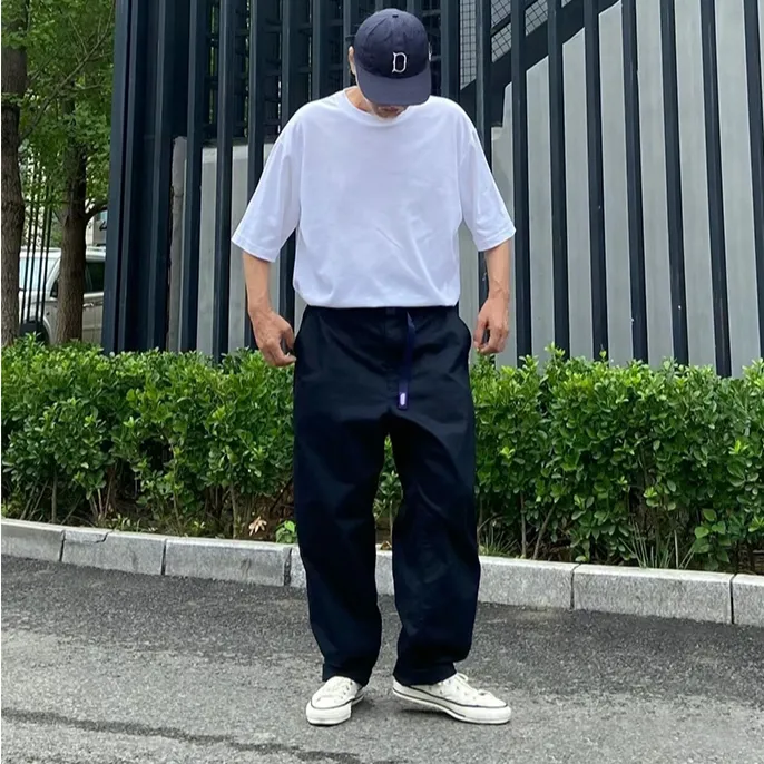 紫标秋冬加厚重磅纯棉宽松美式cityboy工装裤锥形哈伦休闲裤子男
