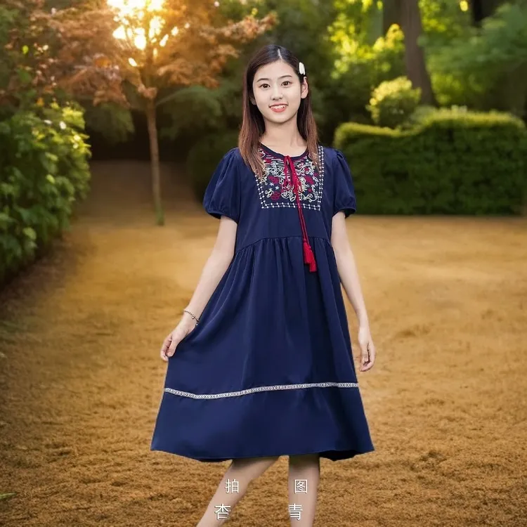 儿童新款时尚大同连衣裙