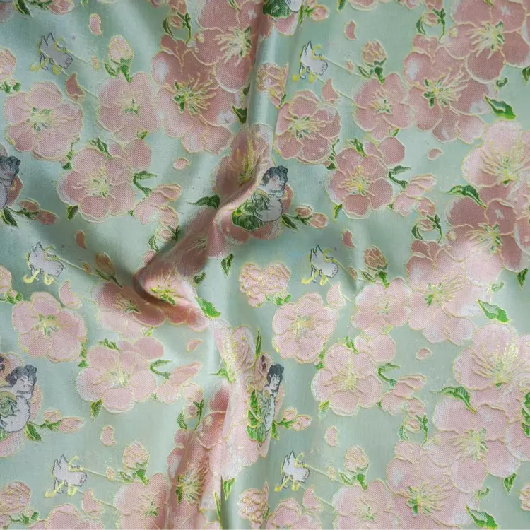 【桃花仙子】垚记布庄通用国风服装布料面料链接国风丝绸面料布料