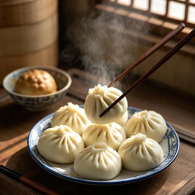 苏北家乡特色手工包子纯手工发面白菜粉丝早餐速食零添加