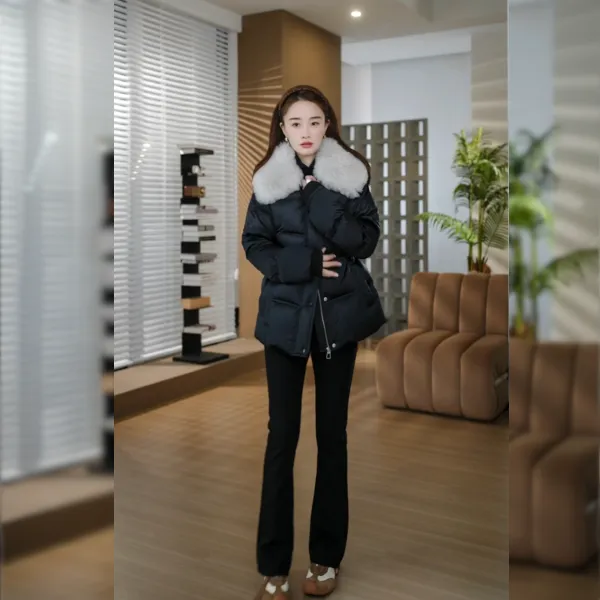 HELA AOMI “芭莎羊毛鹅.富士雪顶”90白鹅绒+羊毛羽绒服CY5DC64453