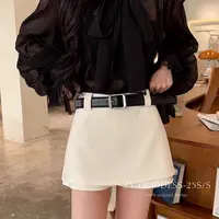 设计感小众短款显瘦a字半身裙2025秋季新款韩版高腰百搭西装短裙