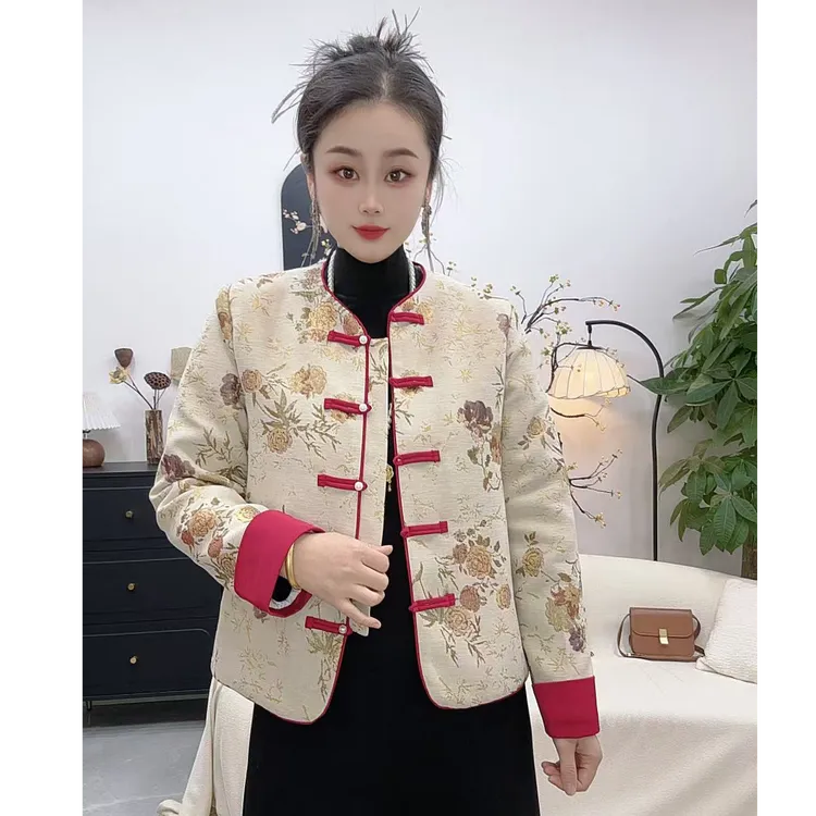 国风厚款上衣冬季秋冬棉服气质2586