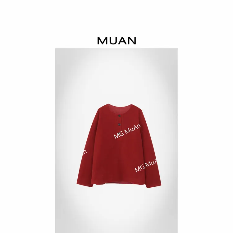 木岸MUAN：《本命上衣》“老钱系列”定制800克长袖毛衣上衣女MG-F8092