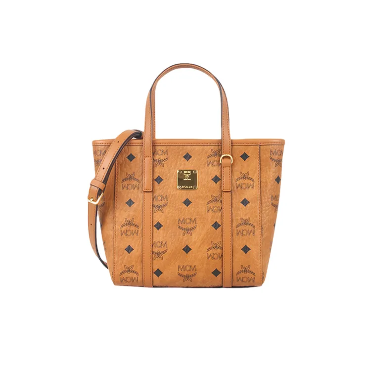 MCM【新品特惠】Toni Visetos菜篮子托特包时尚女士单肩手提包 