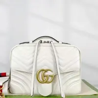 99新 GUCCI/古驰 思斯专属 古驰马蒙邮差白 THKE071