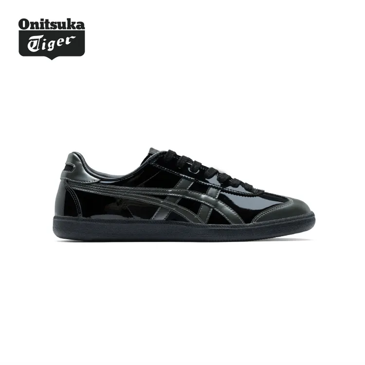 [新品]Onitsuka Tiger鬼塚虎TOKUTEN男女板鞋时尚黑色德训鞋