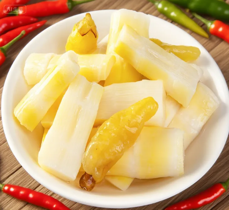 【有正】脆笋泡椒嫩笋尖笋段开袋即食鲜嫩爽脆休闲泡椒竹笋辣味十足