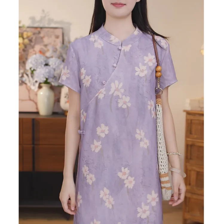 云期一梦【小野花】腋下不走光~新中式改良旗袍连衣裙!