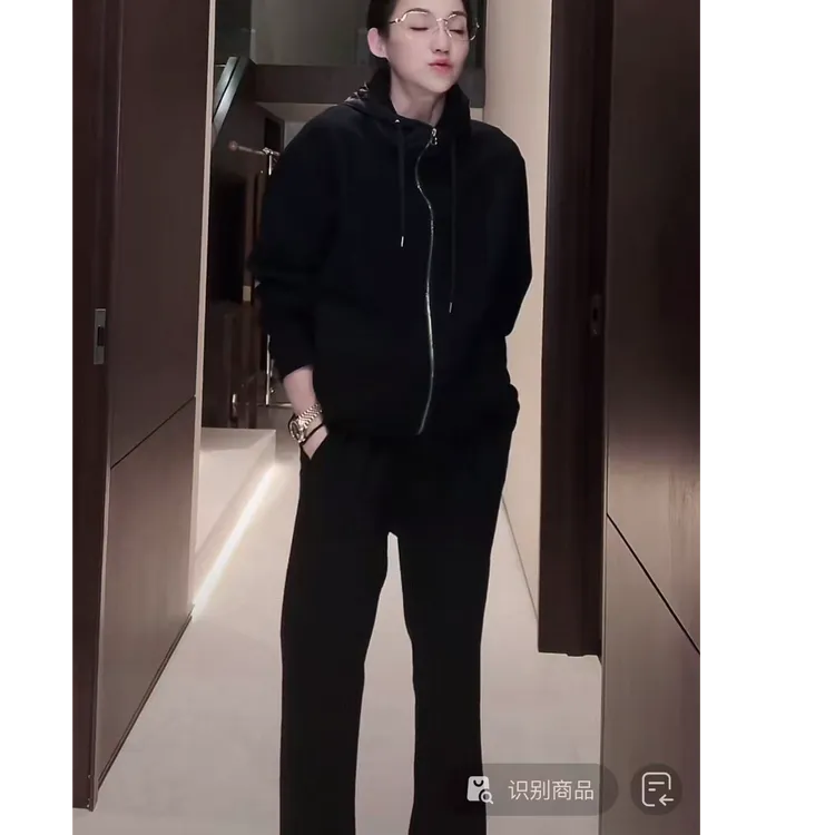 小狗男款 藏青毛呢套装 TZ0207