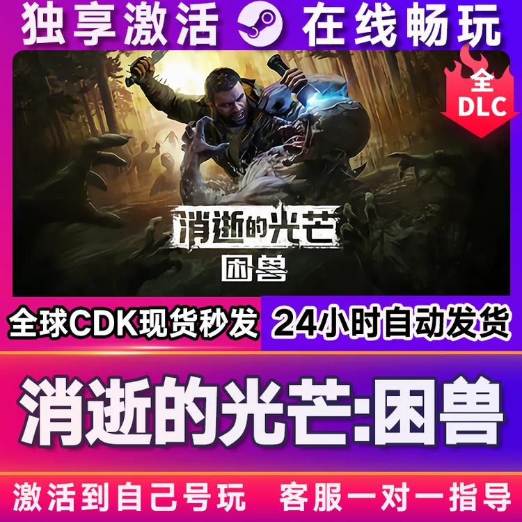 消失的光芒困兽 激活码 全球区 CDKEY 激活入库 pc电脑游戏