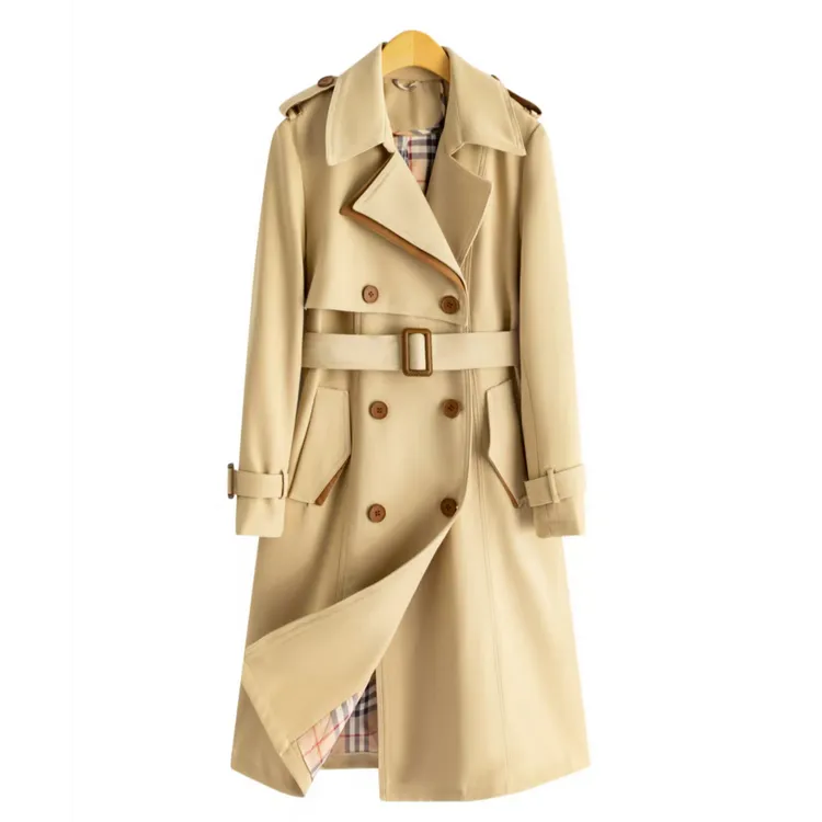 〈纪朵研〉1463休闲风秋季小个子风衣女士常规款赫本风风衣