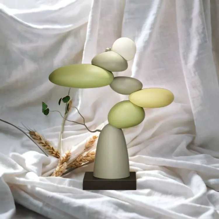 石头酒柜客厅高级感工艺品创意小物件玄关摆件电视柜装饰品摆件