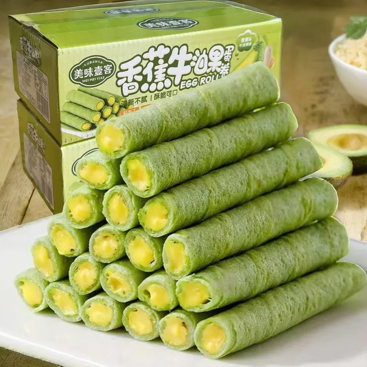 【整箱48根】香蕉牛油果蛋卷早餐追剧零食传统网红解馋营养新品