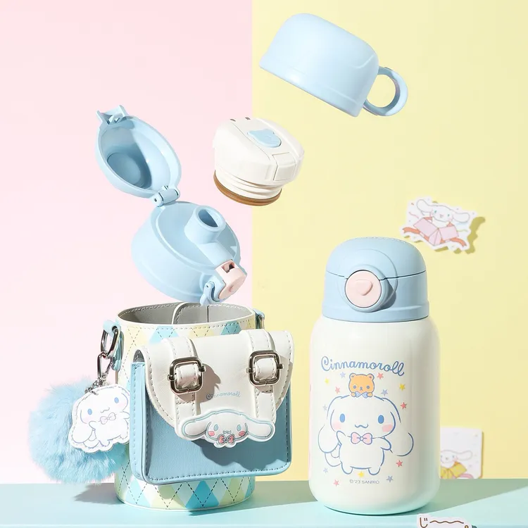 杯具熊儿童保温杯糯米星彩大耳狗高颜值幼儿园宝宝吸管水杯三丽鸥