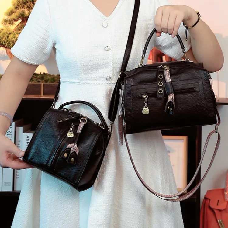 复古做旧欧美风单根拉炼斜挎包洋气复古潮流多用时尚休闲2218