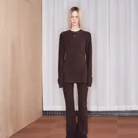 MAKE IF设计师品牌25早春假日胶囊系列姜暖发热长款T 002