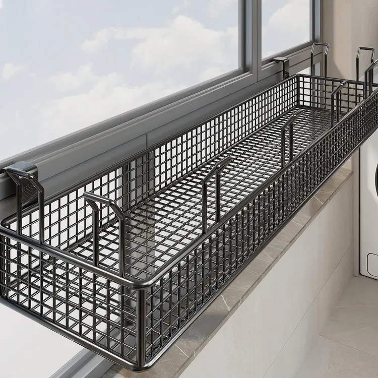 阳台晾鞋架筐晒鞋神器室外窗户防护栏衣架防盗窗挂钩鞋子晾晒架子