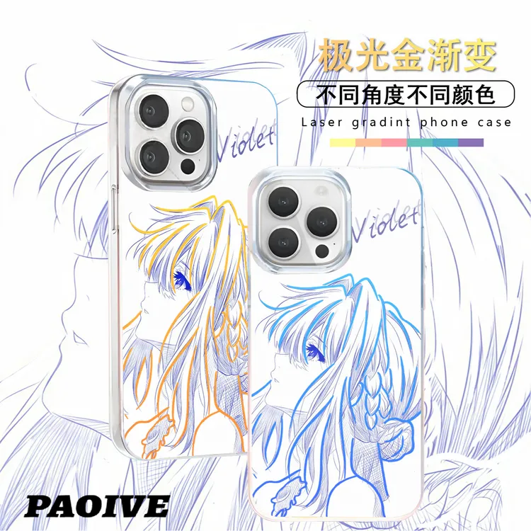 薇尔莉特适用苹果华为vivo一加iPhone小米极光金手机壳