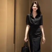【英伦格调】气质百搭休闲时尚设计感衬衫裙女装连衣裙8187款
