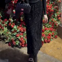 【亮闪夜空】高级感高腰显瘦时尚弹力亮片显瘦半身裙9915款