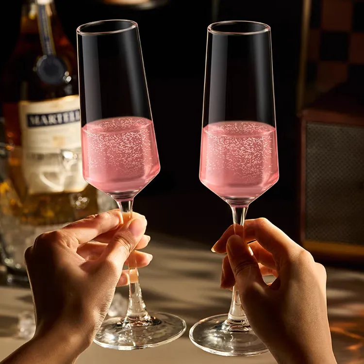 “大耳朵精选”水晶香槟杯起泡高脚杯创意高颜值香槟杯一对鸡尾酒杯