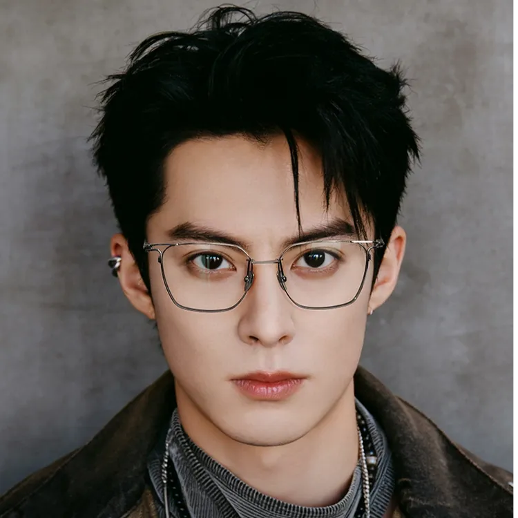 『升级镜片』设计师款眼镜框男款日本超轻纯钛眼镜架近视气质商务商品图