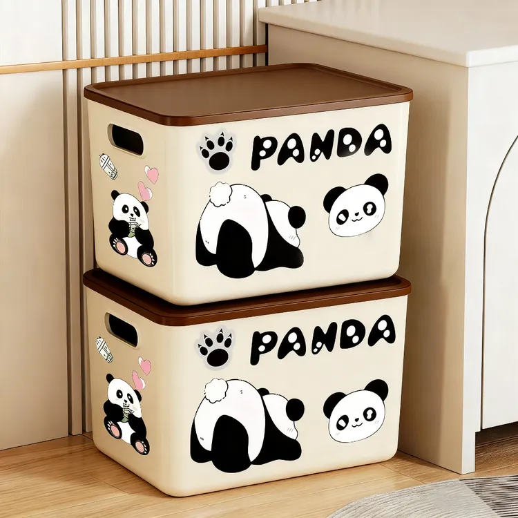 收纳箱家用衣柜衣服整理箱玩具零食储物杂物筐大号收纳盒塑料箱子