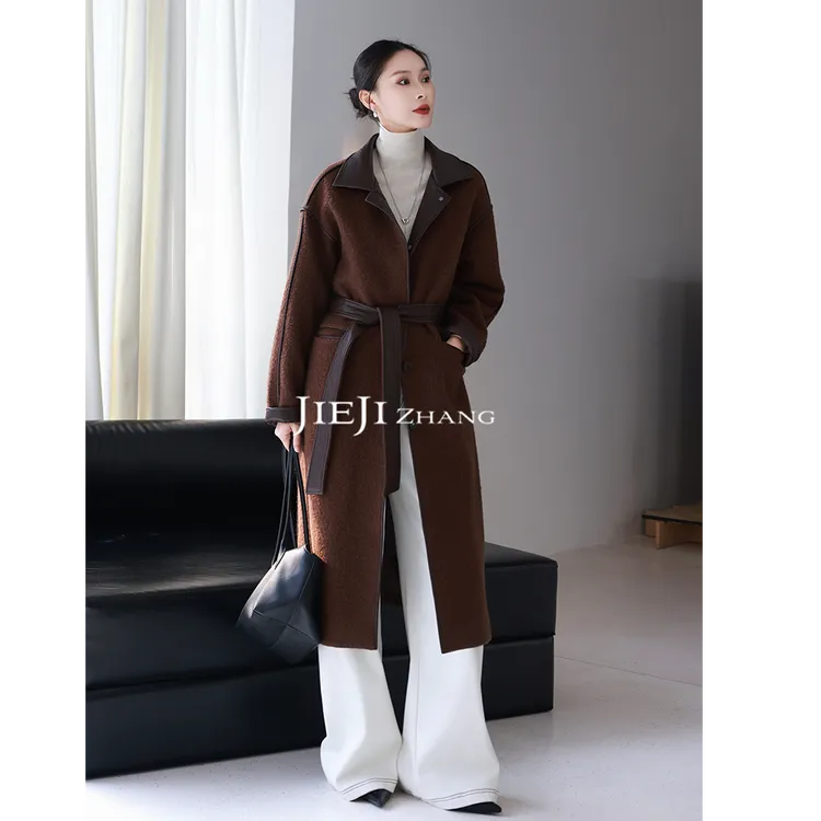 满目ManMu 【张琪专属】高级定制秋冬时尚百搭100%羊毛大衣350887