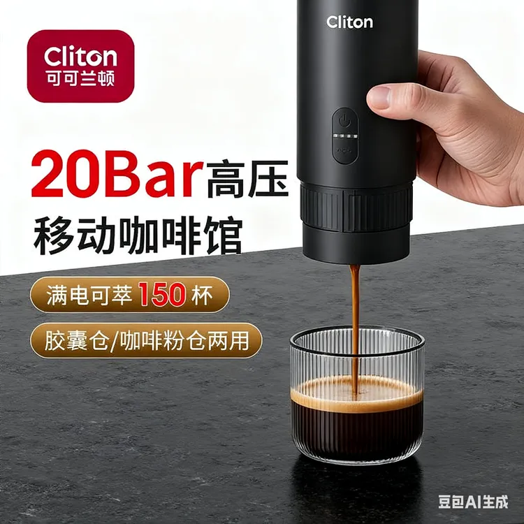 S2新品便携式咖啡机咖啡萃取萃取可携带户外露营旅行出差家用意式商品图