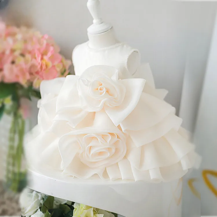 儿童礼服裙蓬蓬裙花童婚纱2200蓬蓬纱生日婚礼宝宝女童