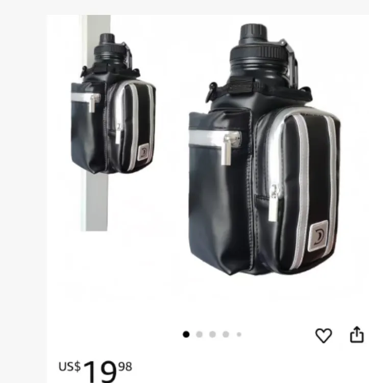 实用 设计合理 男女磁性健身包 水瓶袋 带手机口袋肩带可拆卸手柄