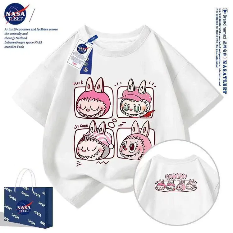 【现货】2025韩版~女童夏季卡通甜美百搭印花甜美小女孩短袖T恤9291