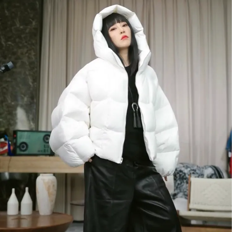 infobyfive2025秋冬新款显眼包连帽加厚长袖羽绒服一店NF0508503