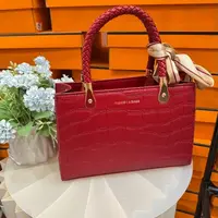 红色包包女结婚斜挎婚包轻奢小众新娘包2025新款大容量婚礼手提包