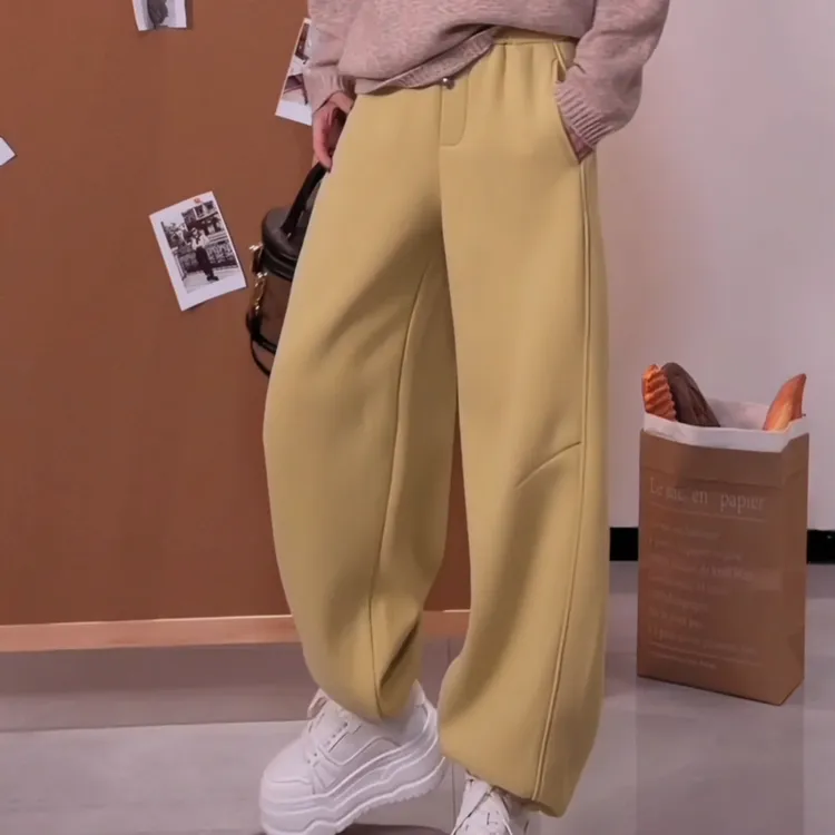 JW/静稳时尚新款潮流小众设计师款女装加绒休闲裤5552659